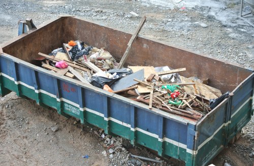 Organized Fitzrovia garage before clearance