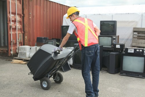 Organized office clearance with recycling efforts